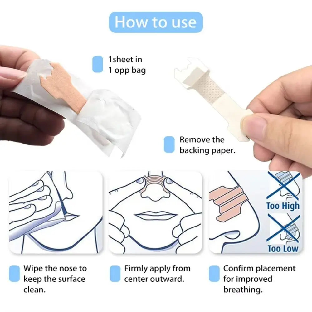 Noorliving Premium Nasal Strips (30 Pack) – Helps Reduce Snoring & Improve Breathing